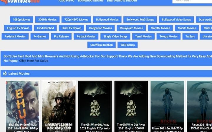 DownloadHub | A Hub To Download The Latest Hollywood Movies