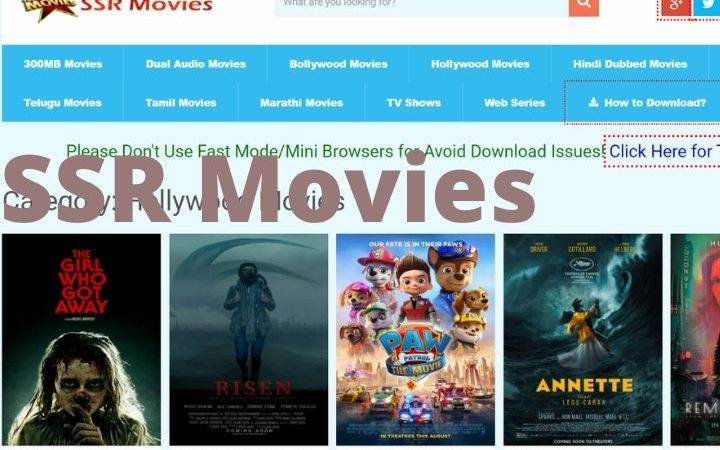 SSRMOVIES – Best Website To Download And Watch 4K Movies For FREE